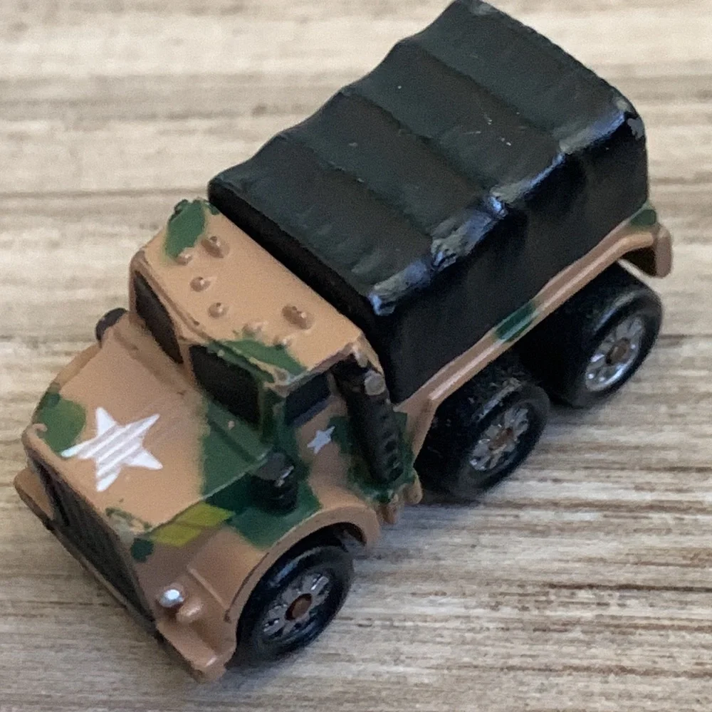 1987 Galoob Micro Machines Truck Military Army Micromachines Camouflaged Vintage